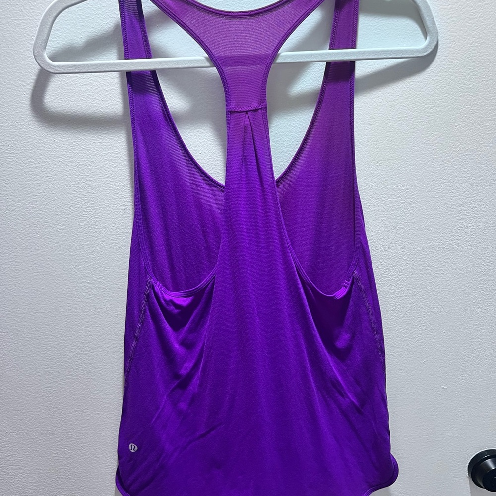 Lululemon Tanks Purple Light sheer purple Women's Racerback Tank Tops Sz 2 EUC - Picture 6 of 9